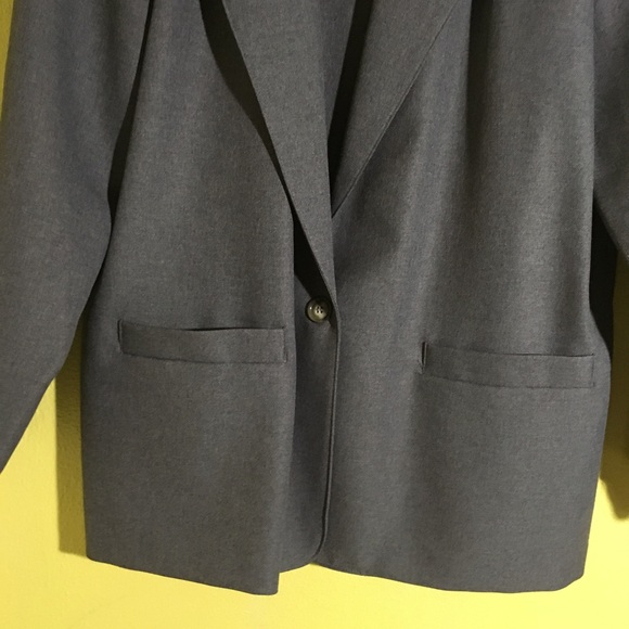 Alfred Dunner Gray Suit Jacket/Blazer Sz 16 - Picture 4 of 5